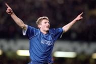 Tore Andre Flo of Chelsea celebrates